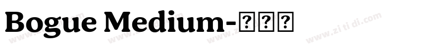 Bogue Medium字体转换